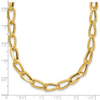 Leslie's 14K Polished and Diamond-cut Fancy Link Necklace - Image 5