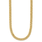 Leslie's 14K Polished and Satin Reversible Fancy Curb Necklace - Image 2
