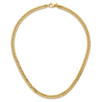 Leslie's 14K Polished and Satin Reversible Fancy Curb Necklace - Image 4