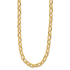 Leslie's 14K Polished and Satin Fancy Link Necklace - Image 2