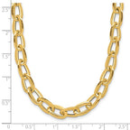 Leslie's 14K Polished and Satin Fancy Link Necklace - Image 5