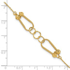 Leslie's 14K Polished and Diamond-cut Fancy Link with 1in ext. Bracelet - Image 5