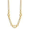 Leslie's 14K Polished Multi-strand Fancy Link Necklace