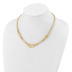 Leslie's 14K Polished Multi-strand Fancy Link Necklace - Image 3