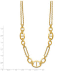 Leslie's 14K Polished Multi-strand Fancy Link Necklace - Image 4