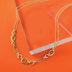 Leslie's 14K Polished Multi-strand Fancy Link Necklace - Image 5