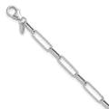 Leslie's 14K White Gold Polished/Textured Fancy Link Bracelet