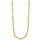 Leslie's 14K Polished and Textured Fancy Link Necklace - Image 2