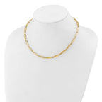 Leslie's 14K Polished and Textured Fancy Link Necklace - Image 3