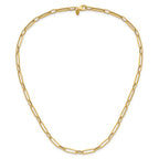 Leslie's 14K Polished and Textured Fancy Link Necklace - Image 4