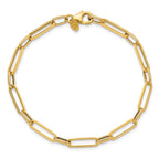 Leslie's 14K Polished/Textured Fancy Link Bracelet - Image 4