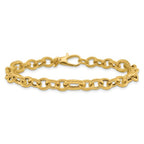 14K Polished Fancy Link Bracelet - Image 3