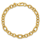 14K Polished Fancy Link Bracelet - Image 4