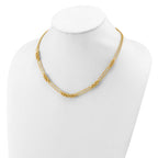 Leslie's 14K Polished and Textured Multi-strand Necklace - Image 3