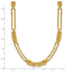 Leslie's 14K Polished and Textured Multi-strand Necklace - Image 5