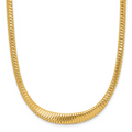 Leslie's 14K Polished Ridged Graduated Necklace