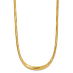 Leslie's 14K Polished Ridged Graduated Necklace - Image 2