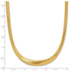 Leslie's 14K Polished Ridged Graduated Necklace - Image 5