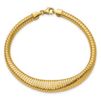 Leslie's 14K Polished Ridged Graduated Bracelet - Image 4