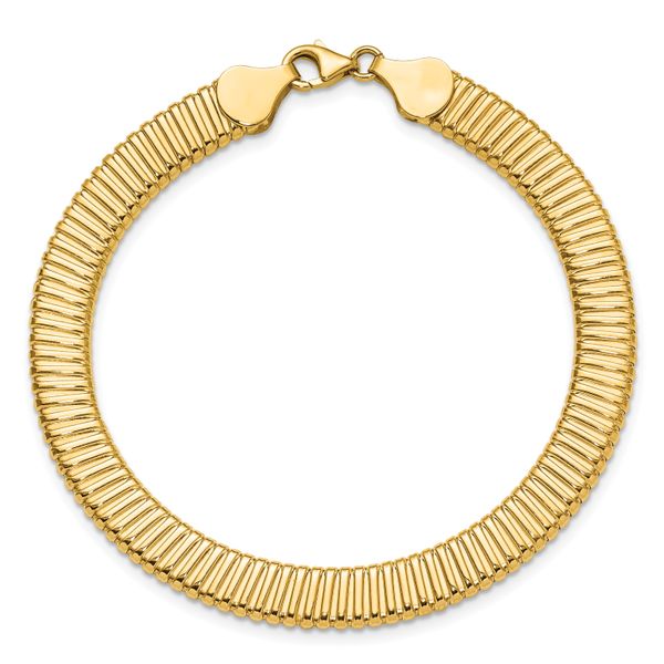 Leslie's 14K Polished Ridged Bracelet - Image 4