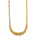 Leslie's 14K Polished Byzantine Graduated Necklace - Image 2