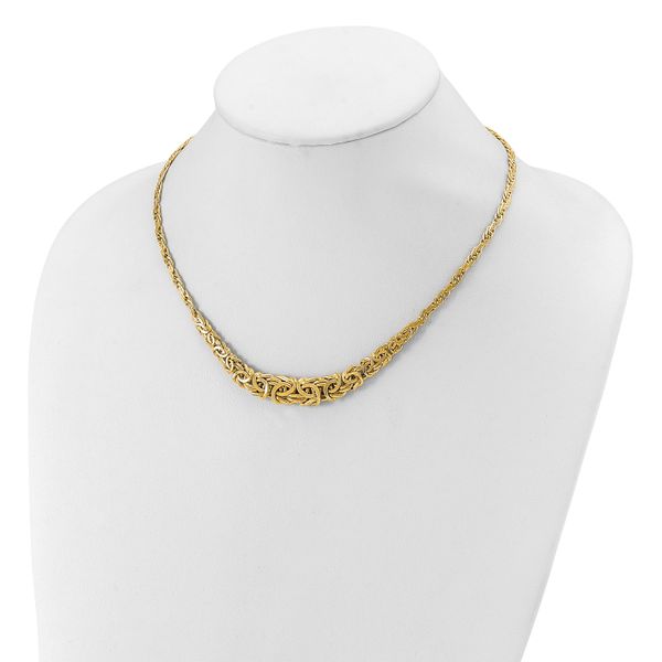 Leslie's 14K Polished Byzantine Graduated Necklace - Image 3
