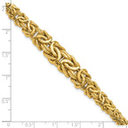 Leslie's 14K Polished Byzantine Graduated Bracelet - Image 5