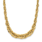 Leslie's 14K Polished Graduated Fancy Link Necklace