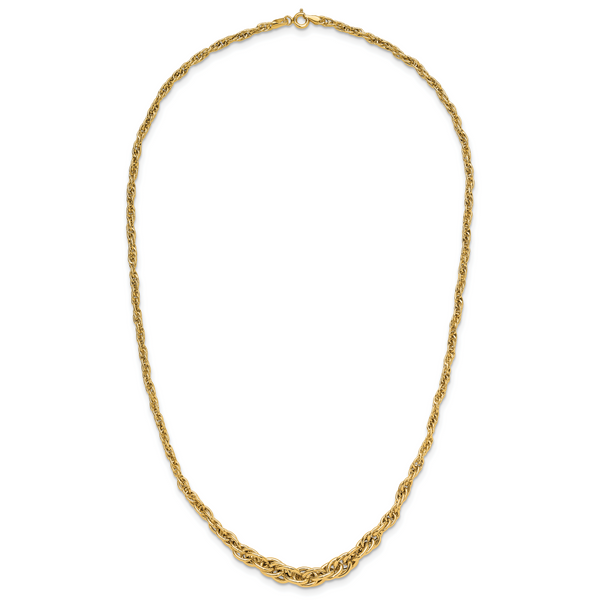 Leslie's 14K Polished Graduated Fancy Link Necklace - Image 4