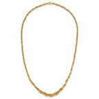 Leslie's 14K Polished Graduated Fancy Link Necklace - Image 4