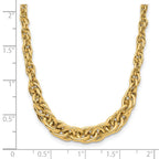 Leslie's 14K Polished Graduated Fancy Link Necklace - Image 5