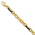 Leslie's 14K Polished with Enamel Link Bracelet