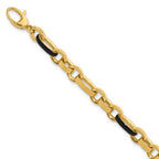 Leslie's 14K Polished with Enamel Link Bracelet