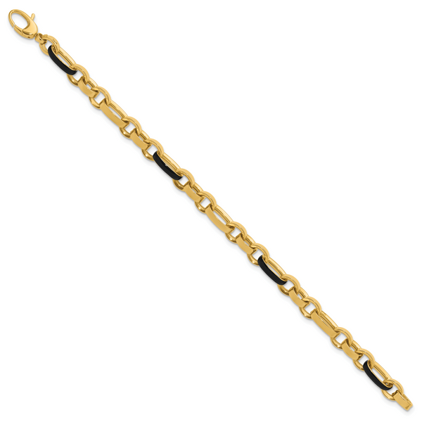 Leslie's 14K Polished with Enamel Link Bracelet - Image 2