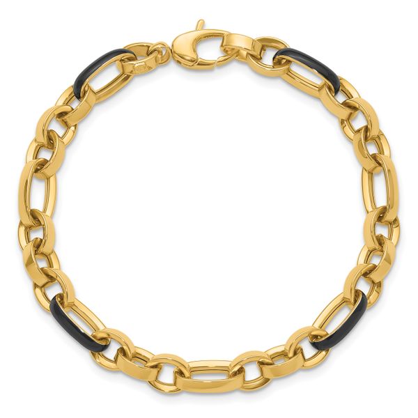Leslie's 14K Polished with Enamel Link Bracelet - Image 4