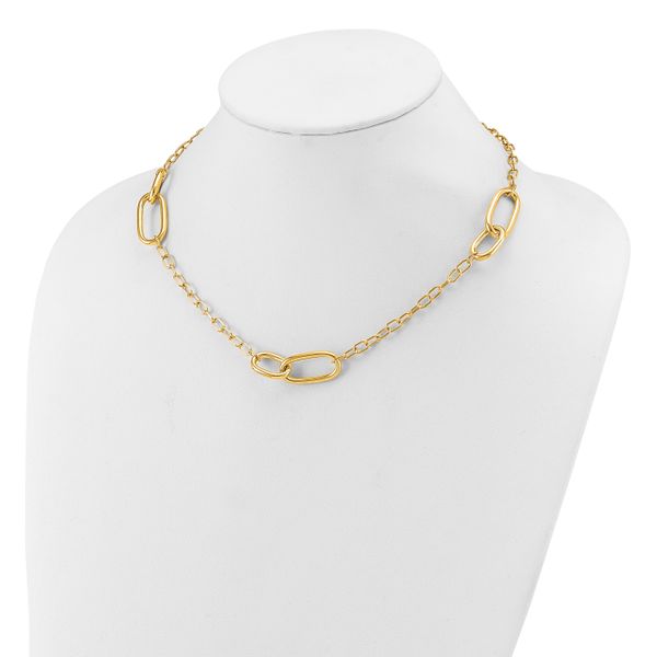 Leslie's 14K Polished Fancy Link Necklace - Image 3
