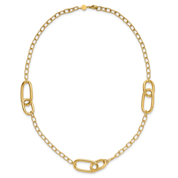 Leslie's 14K Polished Fancy Link Necklace - Image 4