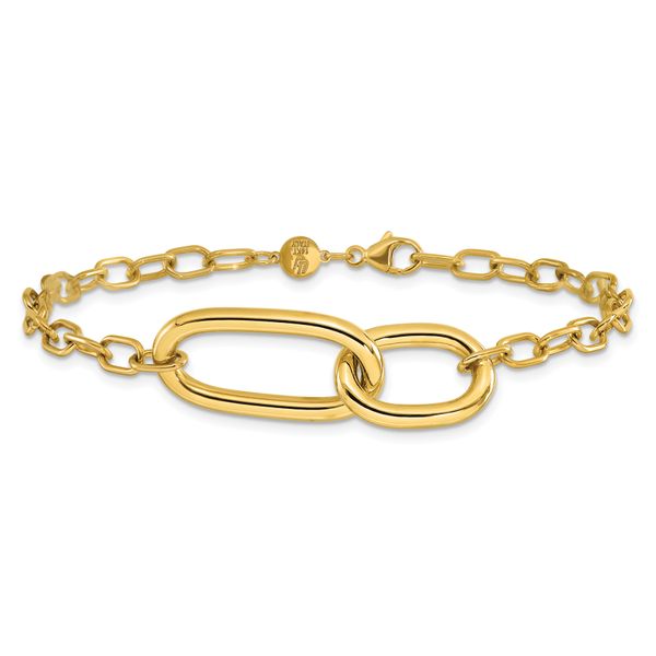 Leslie's 14K Polished Fancy Link Bracelet - Image 3