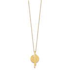 Leslie's 14K Polished and Brushed with 2in ext. Necklace - Image 2
