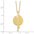 Leslie's 14K Polished and Brushed with 2in ext. Necklace - Image 5