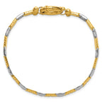 Leslie's 14K Two-tone Polished Fancy Link Bracelet - Image 4