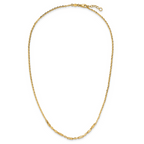 Leslie's 14K Polished and Diamond-cut with 1in ext. Necklace - Image 4