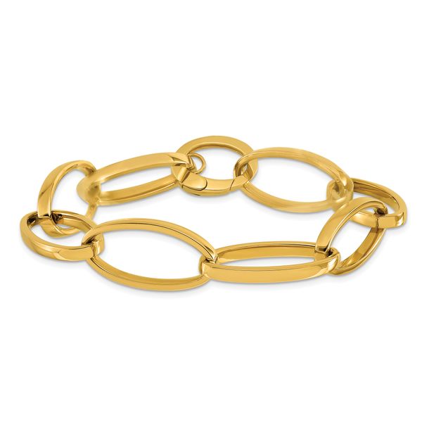 Leslie's 14K Polished Link Bracelet - Image 3