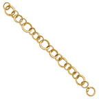 Leslie's 14K Polished Circle Links Bracelet - Image 2