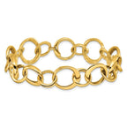 Leslie's 14K Polished Circle Links Bracelet - Image 3