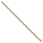 Leslie's 14K Two-Tone Polished Fancy Link Bracelet - Image 2