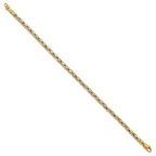 Leslie's 14K Two-Tone Polished Fancy Link Bracelet - Image 2