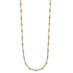 Leslie's 14K Two-Tone Polished Fancy Link Necklace - Image 2