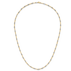 Leslie's 14K Two-Tone Polished Fancy Link Necklace - Image 4
