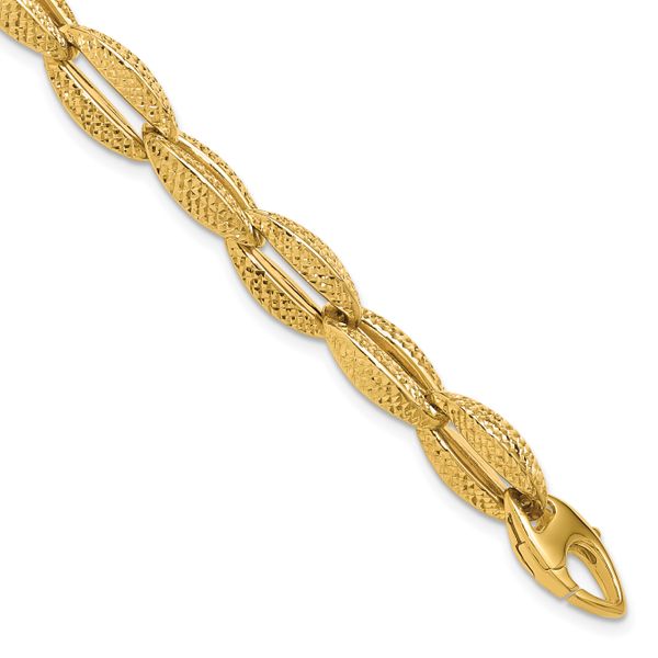 Leslie's 14K Polished Fancy Link Bracelet